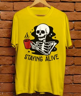 Nome do produto Camiseta Unissex - Staying alive