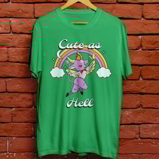 Nome do produto Camiseta Unissex - Cute as hell