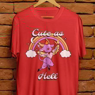 Nome do produto Camiseta Unissex - Cute as hell