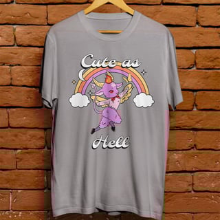 Nome do produto Camiseta Unissex - Cute as hell