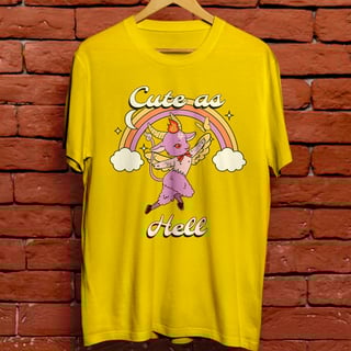 Nome do produto Camiseta Unissex - Cute as hell