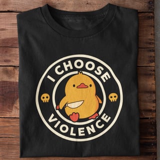 Camiseta Unissex - I choose violence 