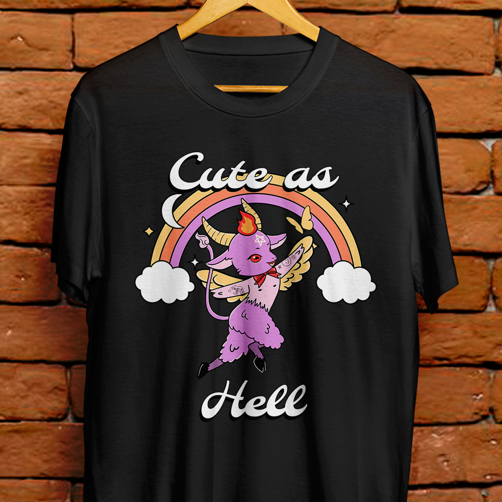 Camiseta Unissex - Cute as hell