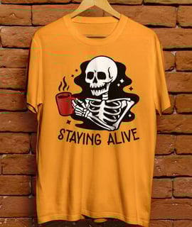 Nome do produto Camiseta Unissex - Staying alive