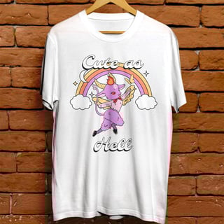 Nome do produto Camiseta Unissex - Cute as hell