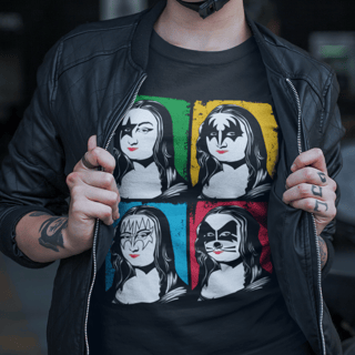 Camiseta Unissex - Mona lisa rockstar