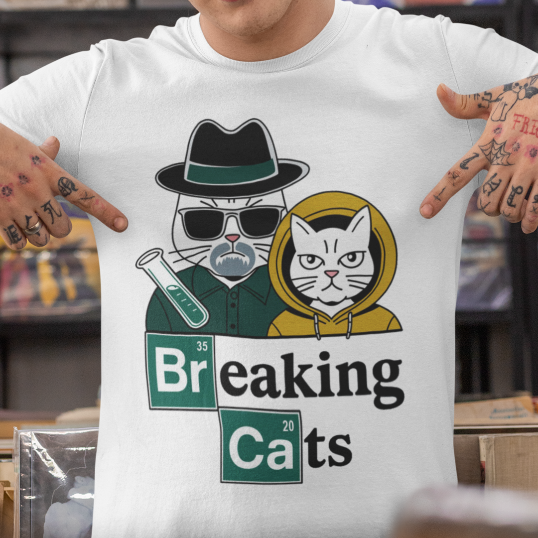 Camiseta Unissex - Breaking Cats