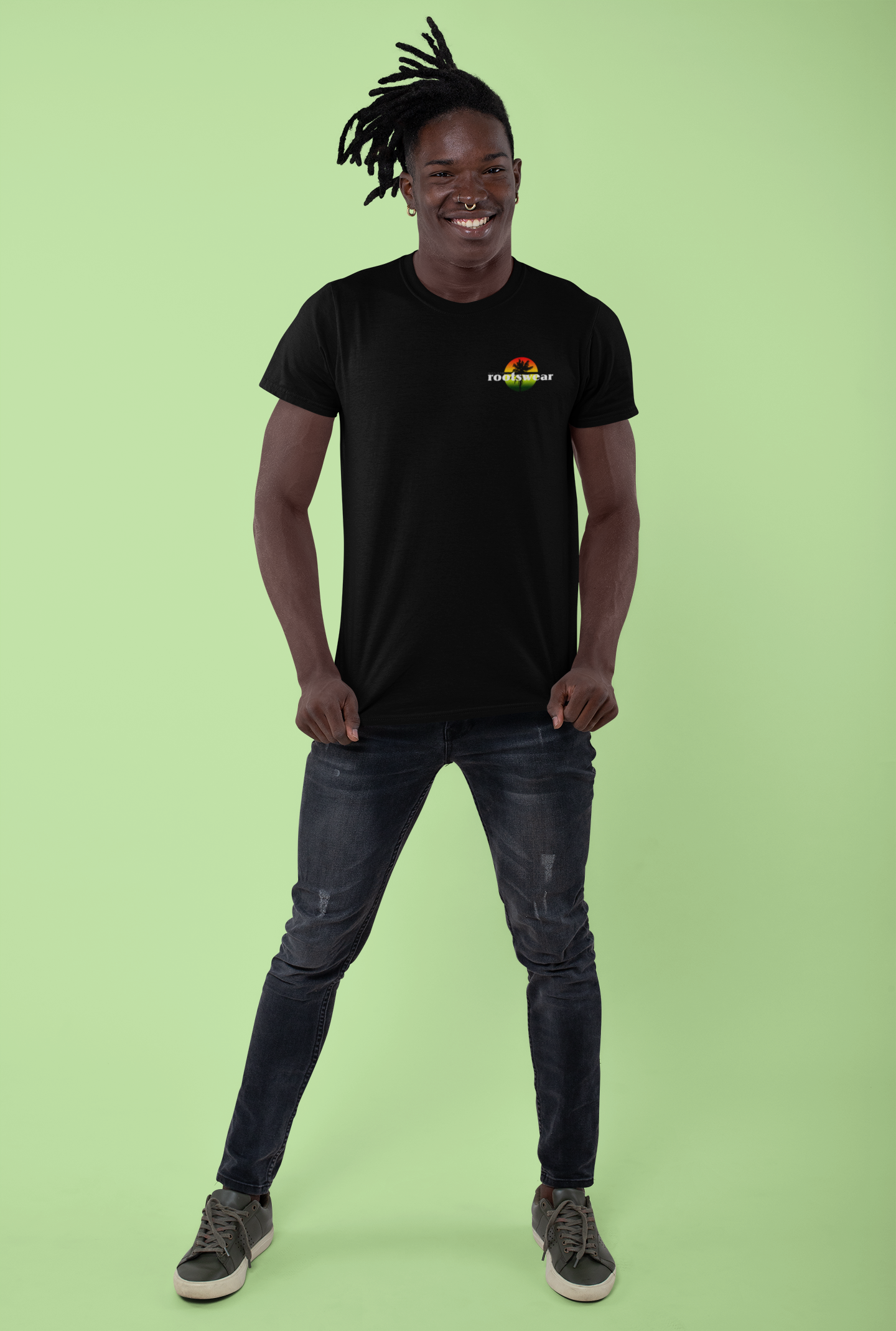 Camiseta Prime Unissex Preta - Coqueiro RTW Reggae Discreta