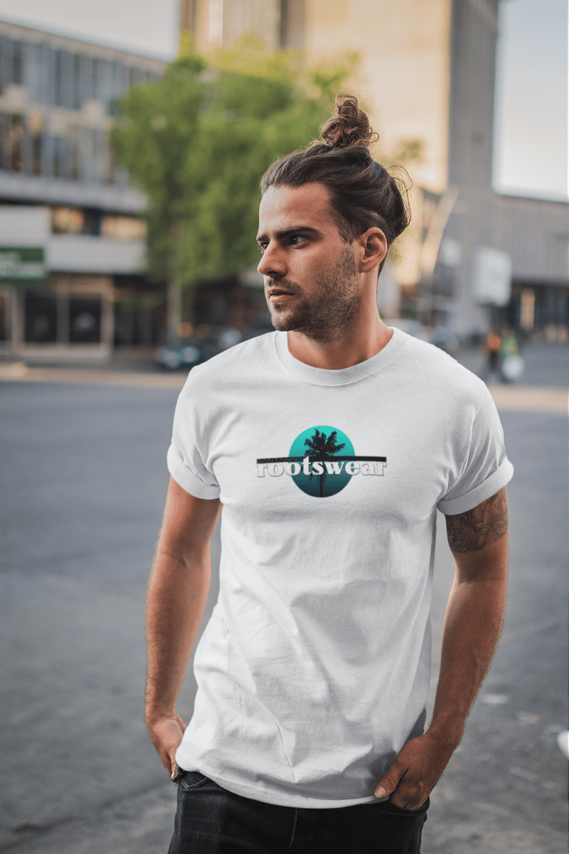 Nome do produto: Camiseta Prime Unissex Branca - Coqueiro RTW Azul