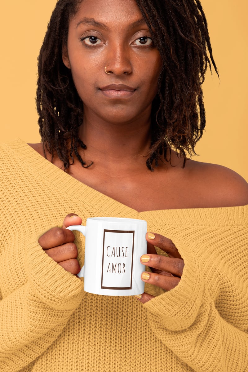Nome do produto: Caneca Cause Amor - Marrom