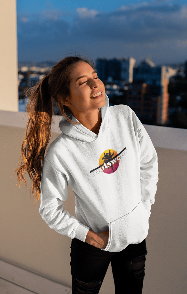 Nome do produto: Moletom Canguru Unissex - Coqueiro RTW Laranja