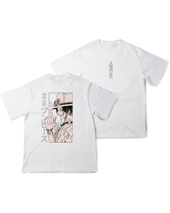 Camisa Ace 25OnePiece (Arte Frente e Verso)