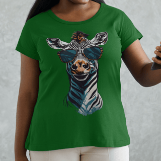 Nome do produto Zebra De Óculos Escuro - Camiseta