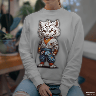 Nome do produto Tigre Lutador Cabeça Dura - Moletom