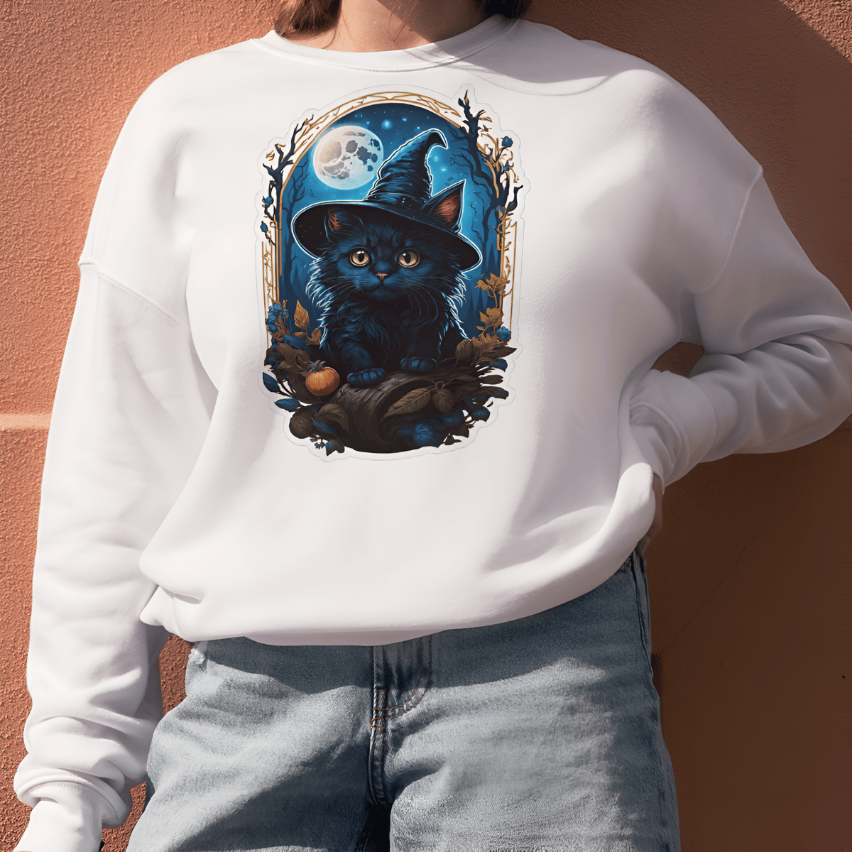 Nome do produto: Gato Bruxo - Moletom