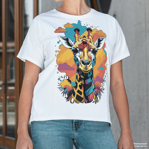 Girafa Contemporânea - Camiseta