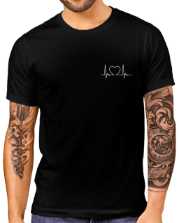 T-Shirt Masculino Batimento Coração