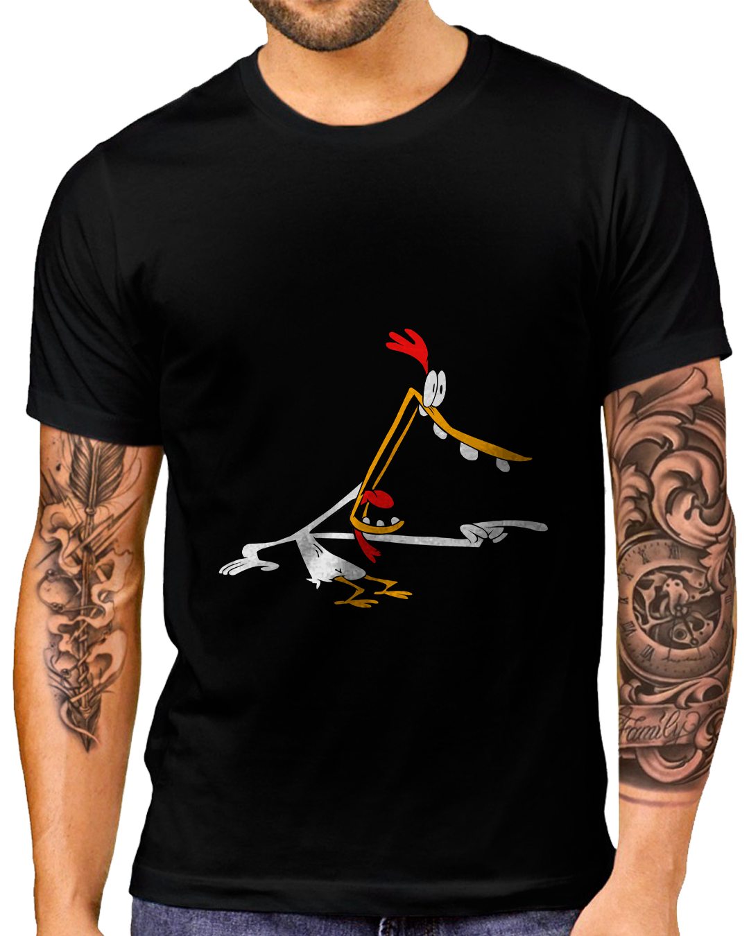 T-Shirt Masculino A Vaca e o Frango