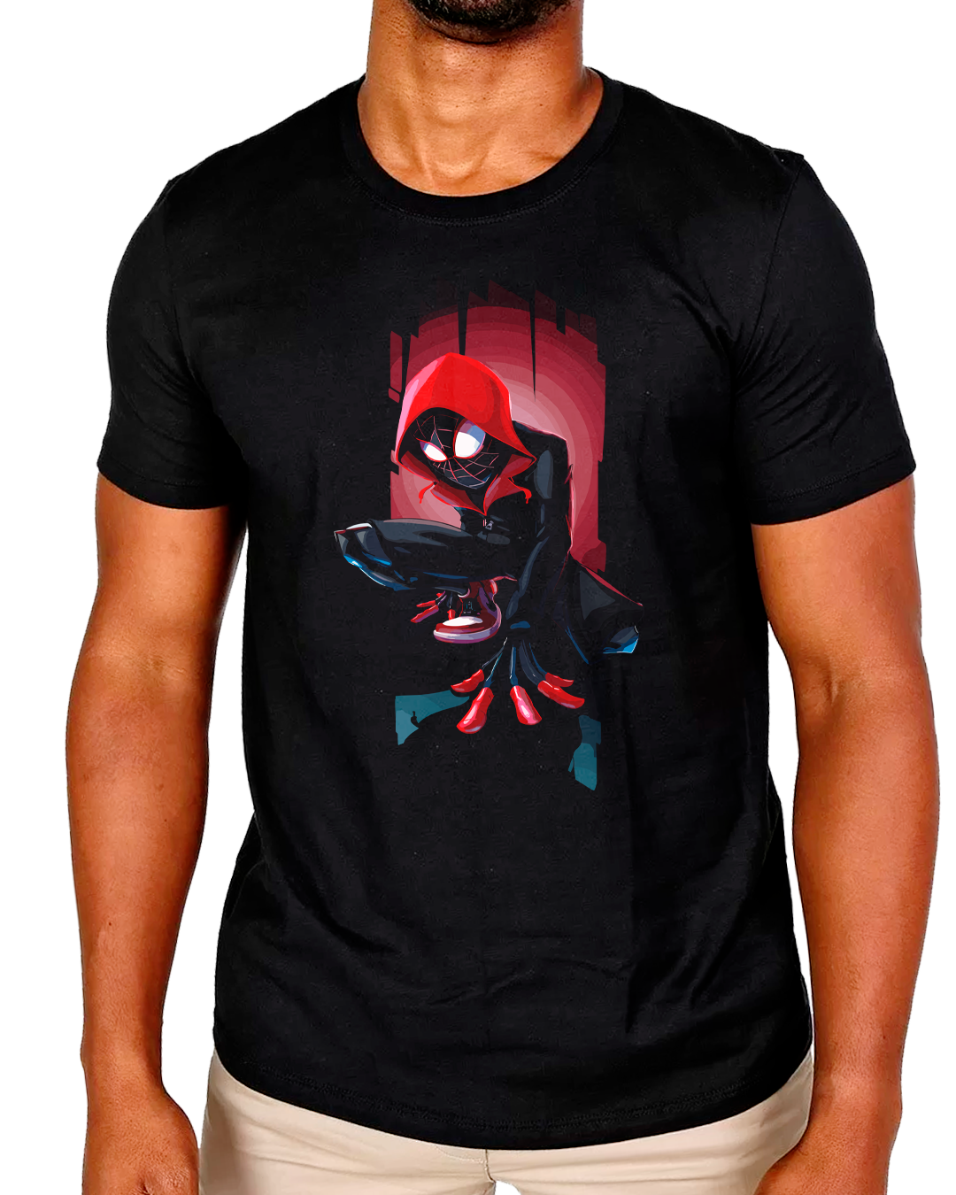 T-Shirt Masculino  Miles Morales Homem-Aranha