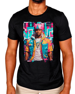 T-Shirt Masculino 50 Cent New Yourk City Colors