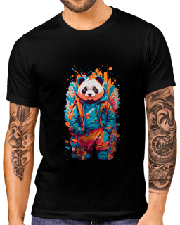 T-Shirt Masculino Panda Collors