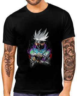 T-Shirt Masculino Kakashi Sensei Chidori