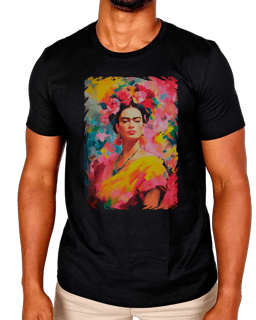 T-Shirt Masculino Frida Pintura