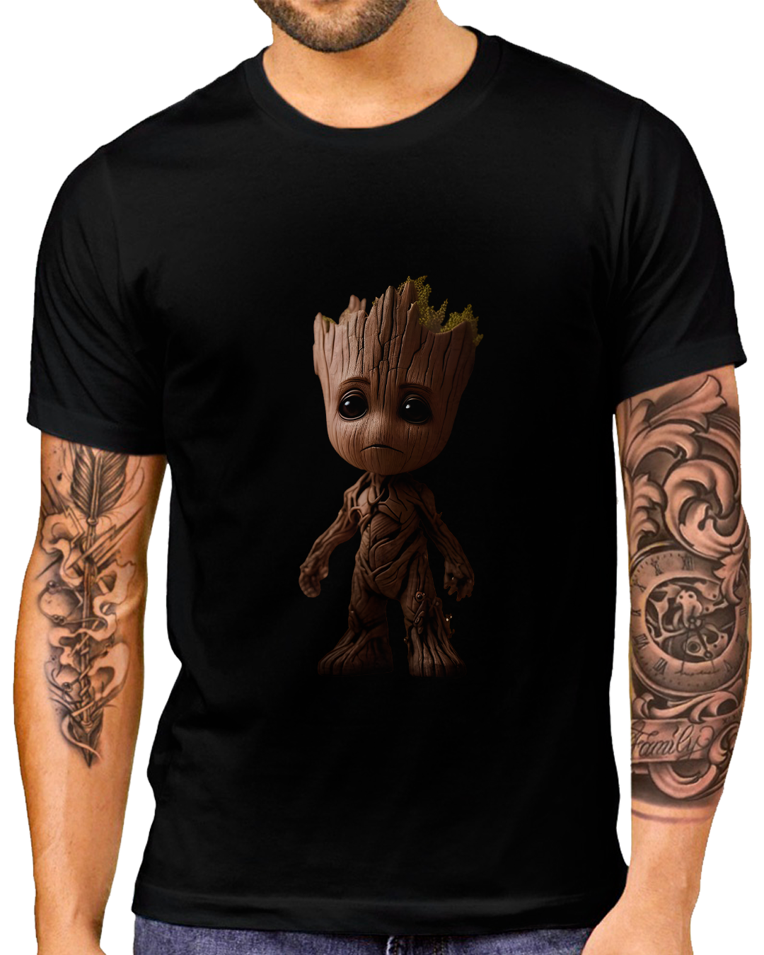 T-Shirt Masculino Baby Groot