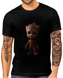 T-Shirt Masculino Baby Groot