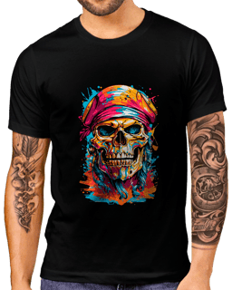 T-Shirt Masculino Pirata Arte