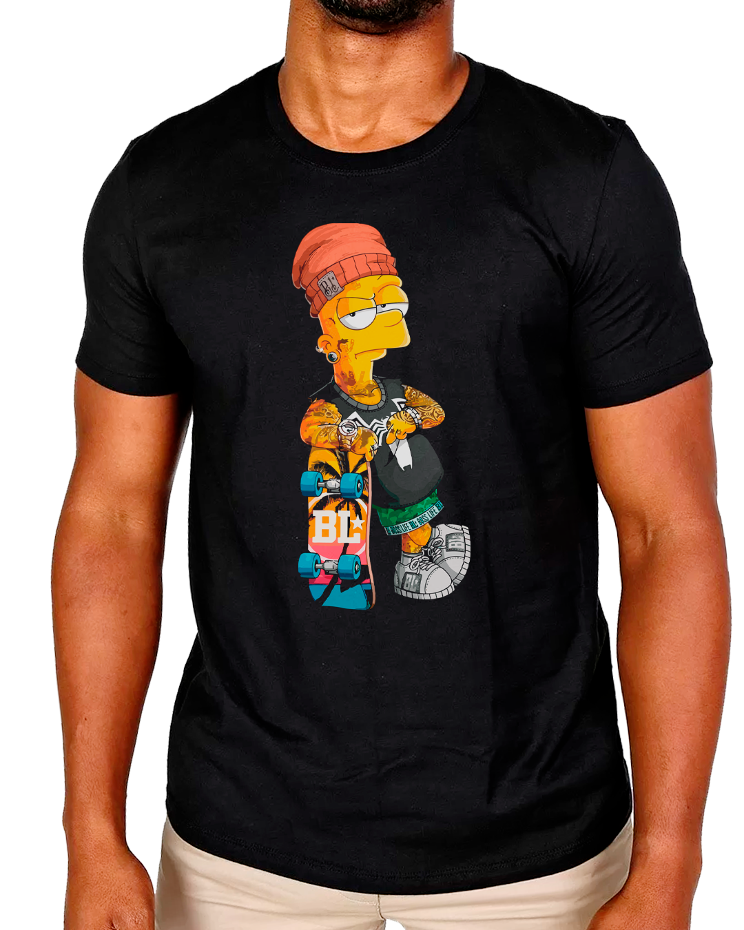 T-Shirt Masculino Bart Simpson