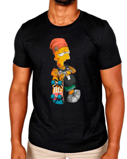 T-Shirt Masculino Bart Simpson