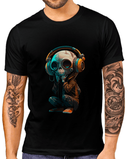 T-Shirt Masculino Alien Caveira