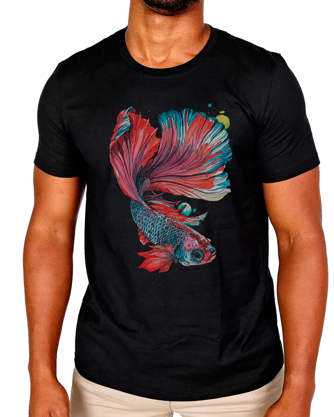 T-Shirt Masculino Peixe Collor