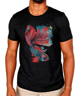 T-Shirt Masculino Peixe Collor