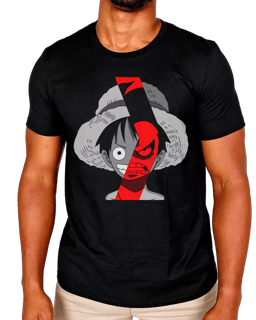 T-Shirt Masculino One Piece Luffy Red