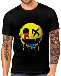 T-Shirt Masculino Emoticon Derretendo