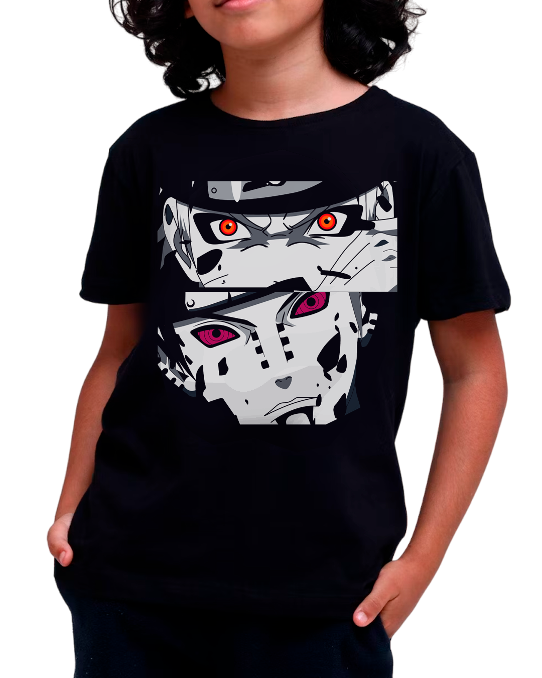 T-Shirt Intantil (10 a 14anos) Naruto e Pain