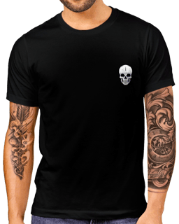 T-Shirt Masculino Caveira Casual