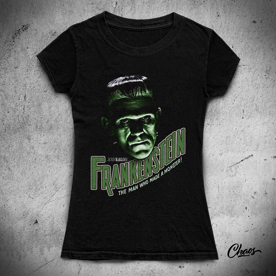 Nome do produto: Camiseta Baby Long Frankenstein The Man Who Made a Monster! 2