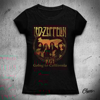 Camiseta Baby Long Led Zeppelin USA Tour 1971