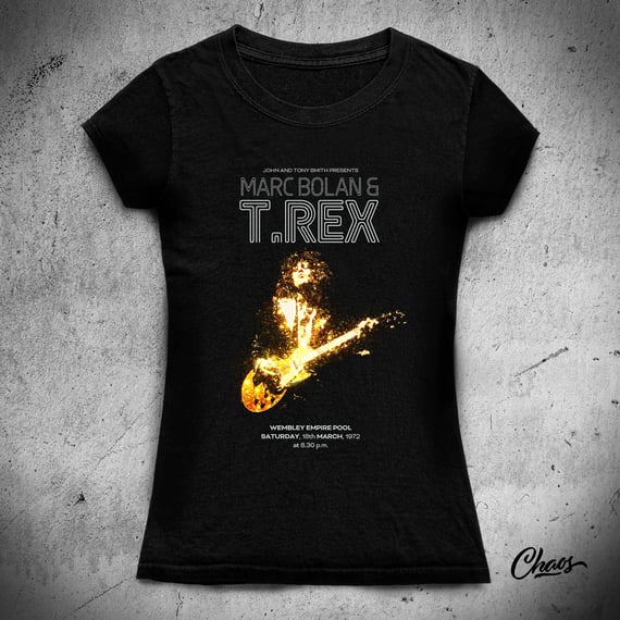 Camiseta Baby Long Marc Bolan and T Rex Wembley Empire Pool