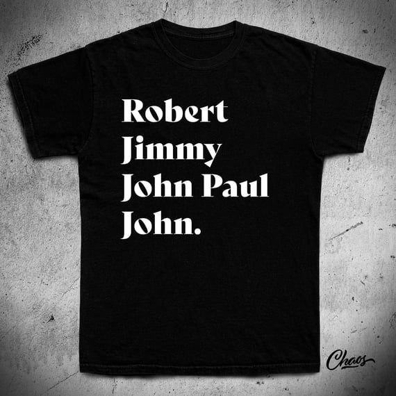 Camiseta Led Zeppelin Cast