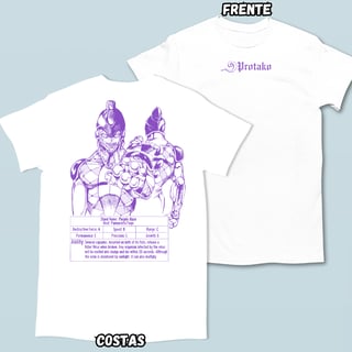 Nome do produtoCamiseta Purple Raze Frente Costas