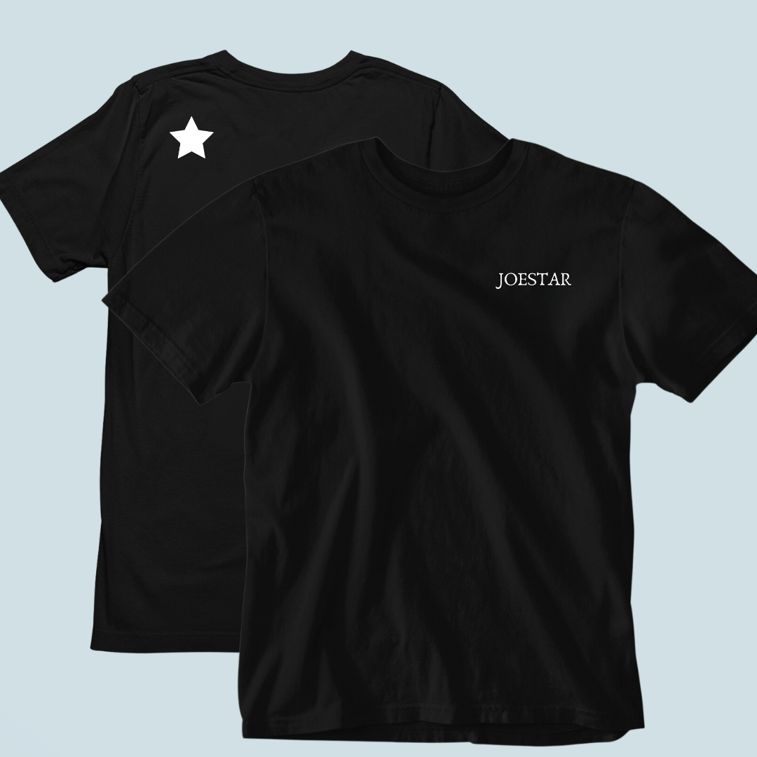 Camiseta Minimalista Joestar Frente Costas