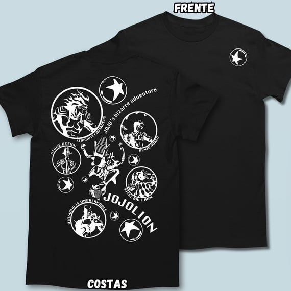 Camiseta Stand Joestar Frente Costas