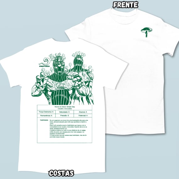 Camiseta Green Days Frente Costas