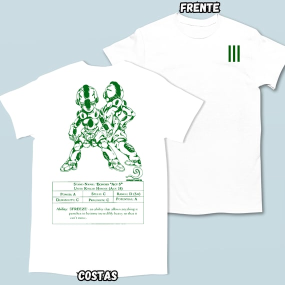 Camiseta Echoes Frente Costas