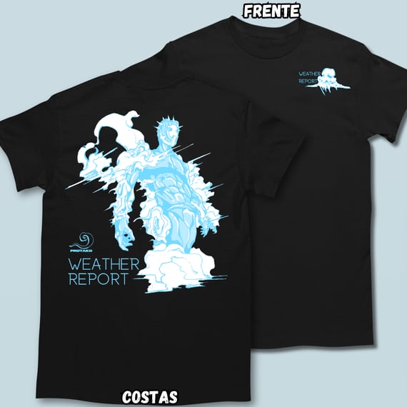 Camiseta Weather Report Frente Costas