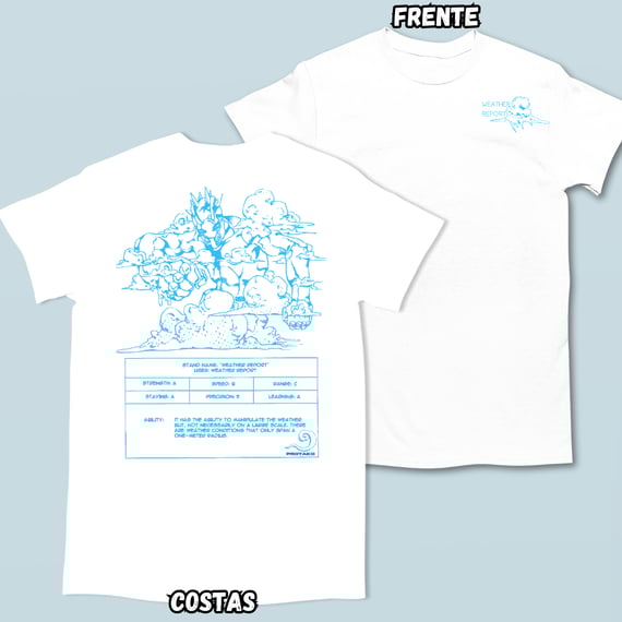 Camiseta Weather Report Frente Costas
